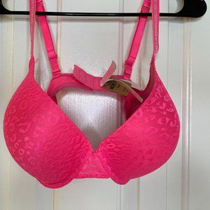 NWT PINK by Victoria's Secret Hot PInk Everywhere Push-Up Bra
